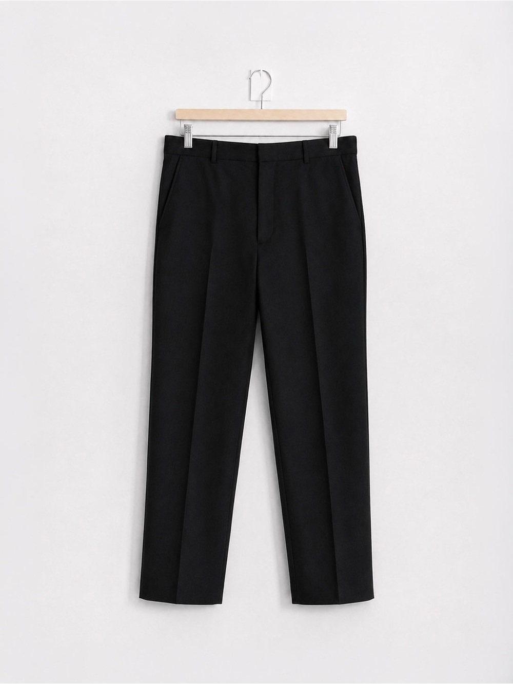 Vintage Savile Row Charcoal Wool Trousers